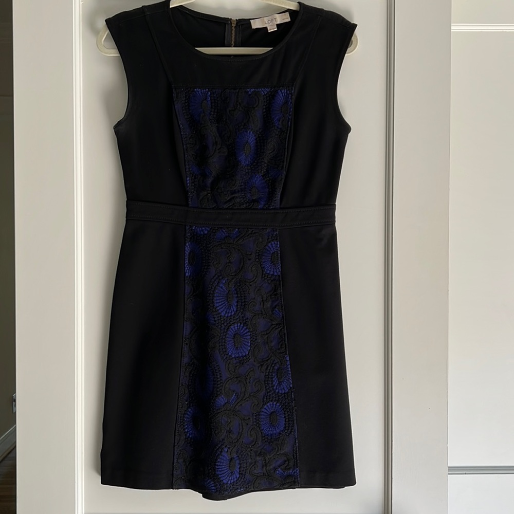 Loft lace overlay dress